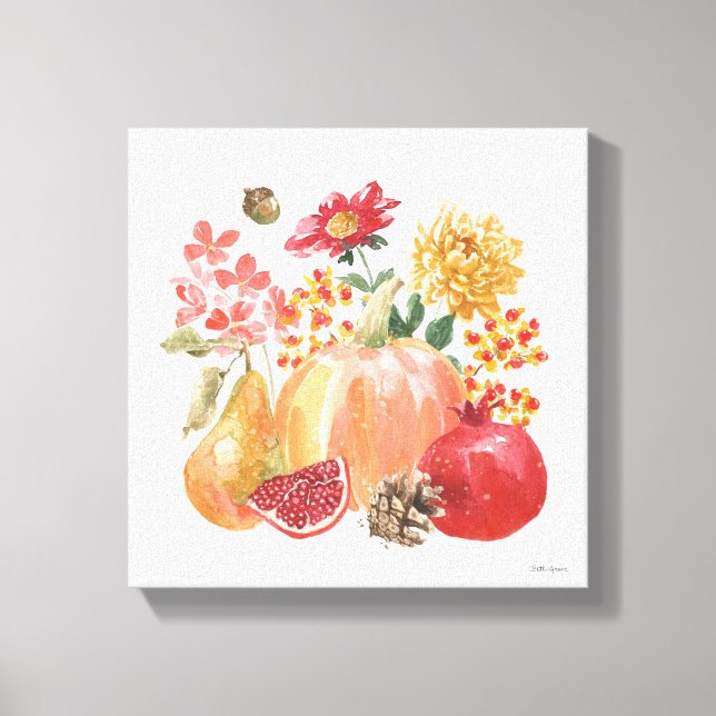 Harvest Bouquet Canvas Print (Front)