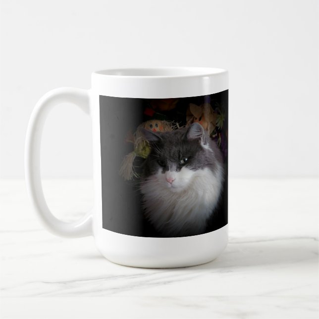 Harvest Cat Coffee Mug (Left)