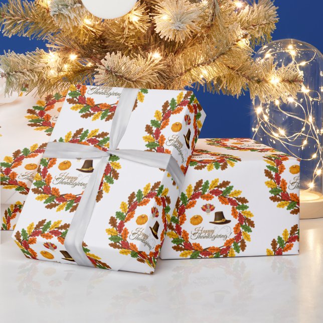 Harvest Celebration Thanksgiving Wrapping Paper (Holidays)