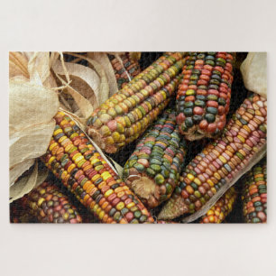 Harvest Corn Fall Autumn Rustic Food Thanksgiving Jigsaw Puzzle