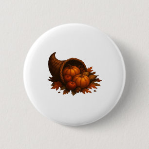 Harvest Cornucopia Glow Oversized T-Shirt.png 2 Inch Round Button
