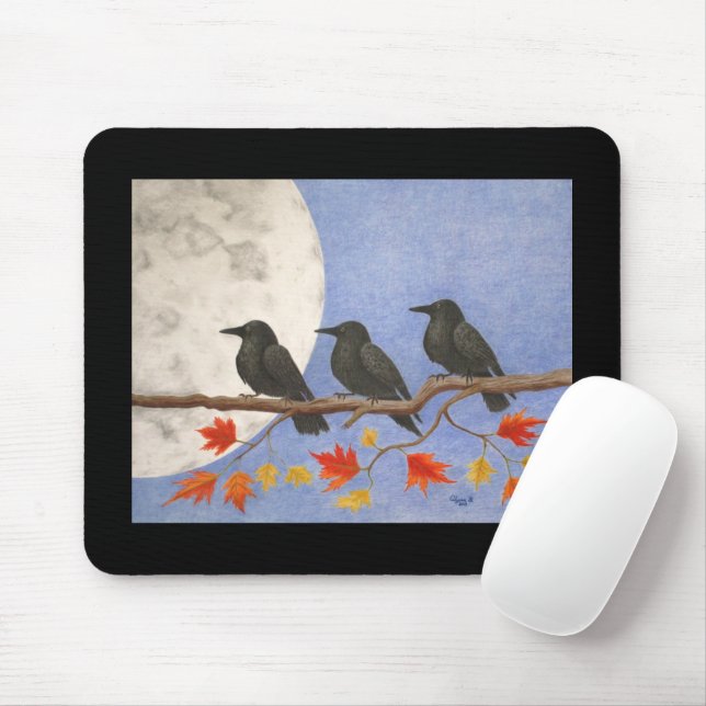 Harvest Crows Mousepad (With Mouse)
