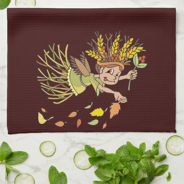 Harvest Fairy Kitchen Towel (Folded)