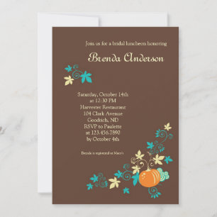 Harvest Fall Bridal Shower Invitation
