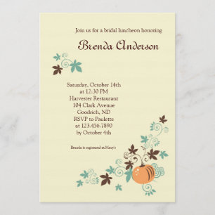 Harvest Fall Bridal Shower Invitation