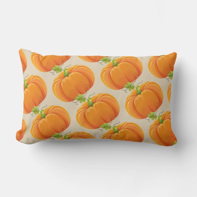 Harvest Fall Pumpkin Pillow (Front)