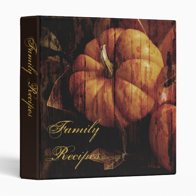 Harvest Family Recipes 1.5" Binder (Front/Spine)