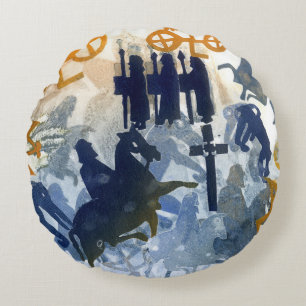 Harvest FEstival Round Pillow