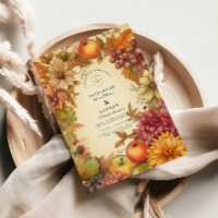 Harvest Floral Fall Wedding