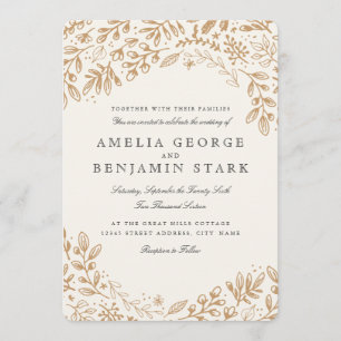 Harvest Flowers Invitation