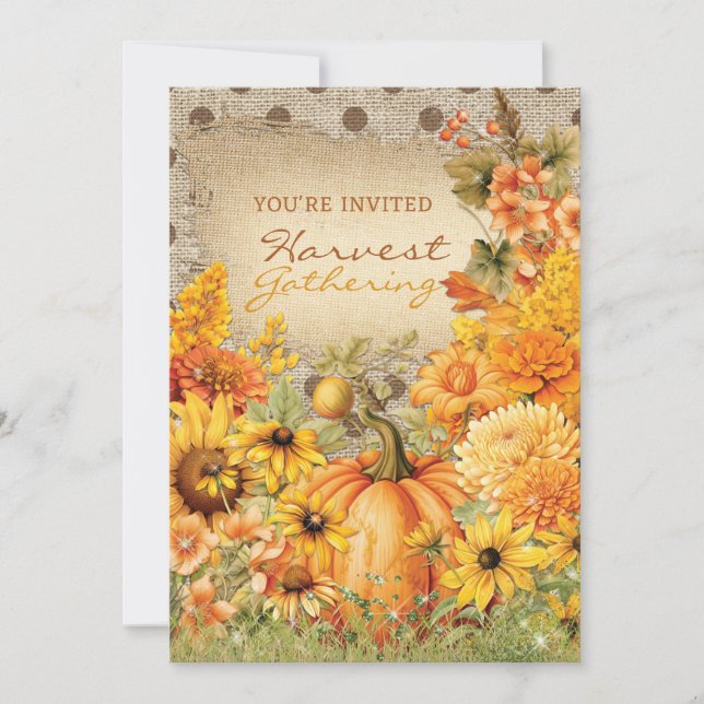 Harvest Gathering Invitation (Front)