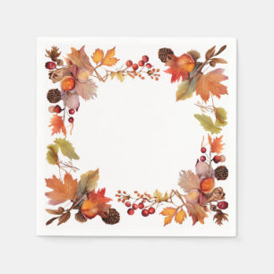 Harvest Glow: Wreath Harvest Napkin