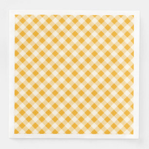 Harvest Gold Gingham Napkin