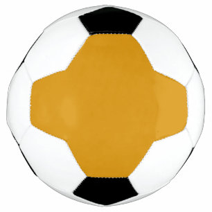 Harvest Gold Solid Colour   Classic   Elegant Soccer Ball