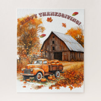 Harvest Haul: The Pumpkin Truck Puzzle