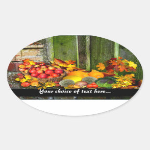 Harvest Home Oval Sticker