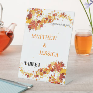 Harvest Hues Table Name Sign