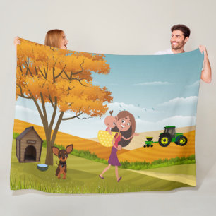 Harvest Hugs Fleece Blanket