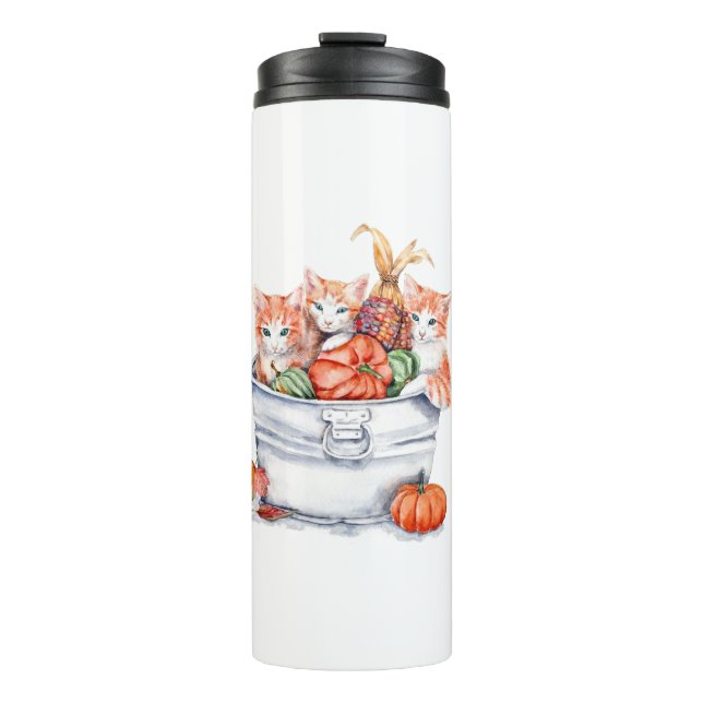 Harvest Kittens Thermal Tumbler (Front)
