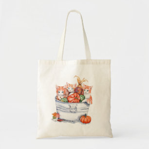 Harvest Kittens Tote Bag
