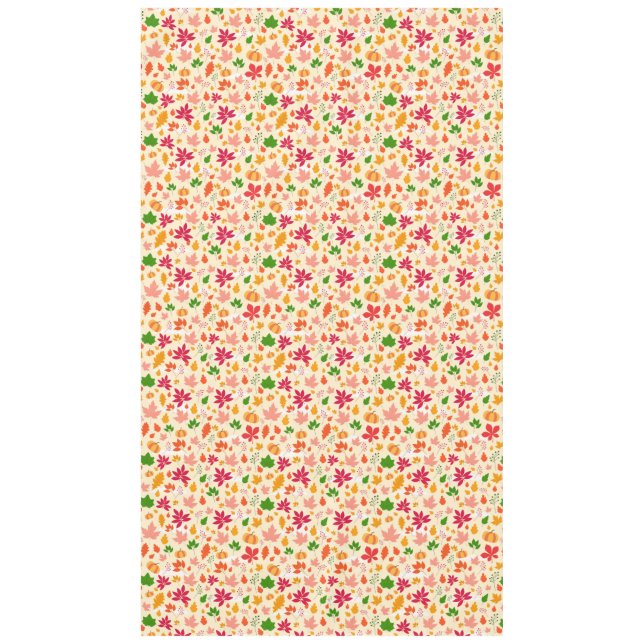 Harvest Leaves & Pumpkins Tablecloth (Front)