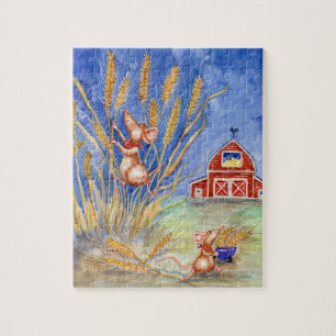 "Harvest Mice" 110-Piece Jigsaw Puzzle