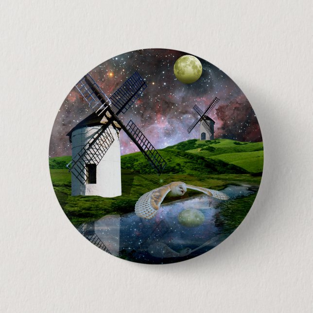 Harvest moon.. 2 inch round button (Front)