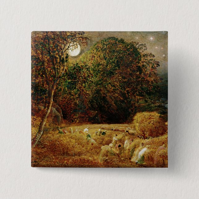 Harvest Moon 2 Inch Square Button (Front)