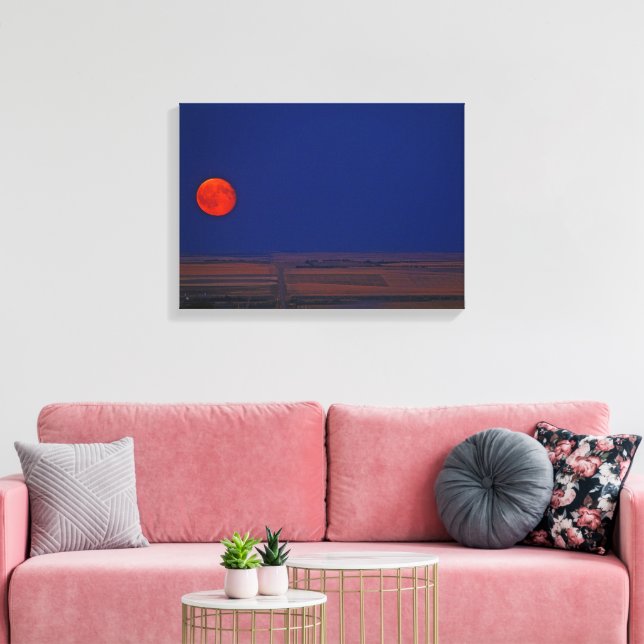 Harvest Moon Canvas Print (Insitu(LivingRoom))