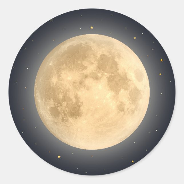 Harvest Moon Classic Round Sticker (Front)