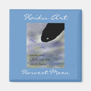 Harvest Moon Haiku Art Magnet