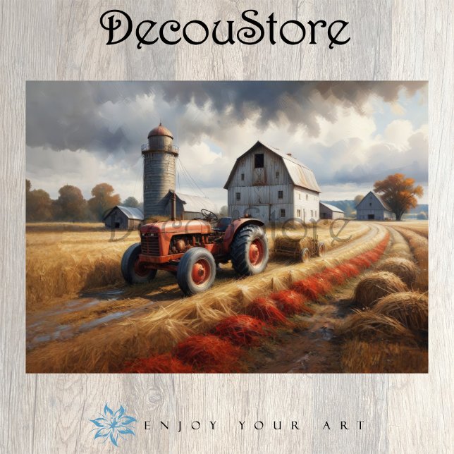 Harvest Morning Decoupage Tissue Paper (Creator Uploaded)