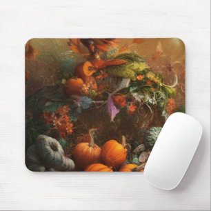 Harvest of Gratitude Thanksgiving Painting Mouse Pad