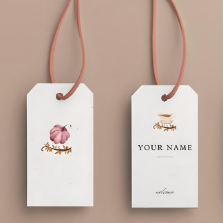 Harvest of Hearts: Personalized Name Cards Gift Ta Tags