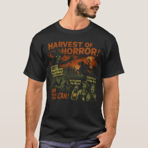 Harvest Of Horror Corn Maze Movie Poster Halloween T-Shirt