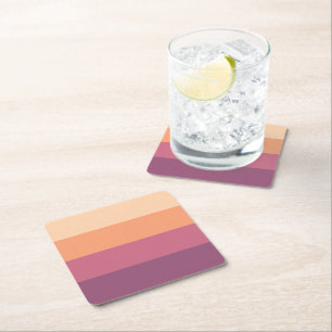 Harvest Palette- Square Paper Coaster