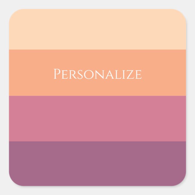 Harvest Palette- Square Sticker (Front)