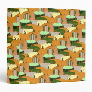 Harvest Pattern Autumn Squash Binder