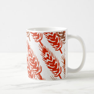 harvest pattern with wheat coffee mug