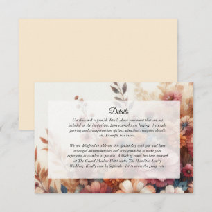 Harvest Petals and Painted Skies Enclosure Card