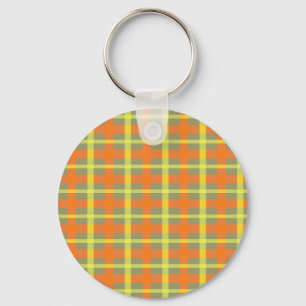 Harvest Plaid Keychain