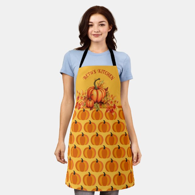 Harvest Pumpkin Patch Apron (Worn)
