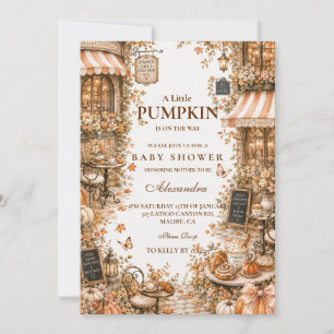 Harvest Pumpkin Spice Baby Shower Invitation