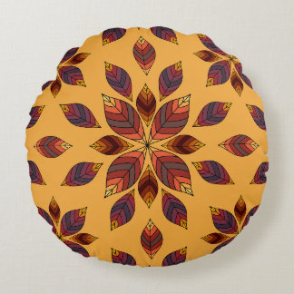 Harvest Rosette Round Pillow