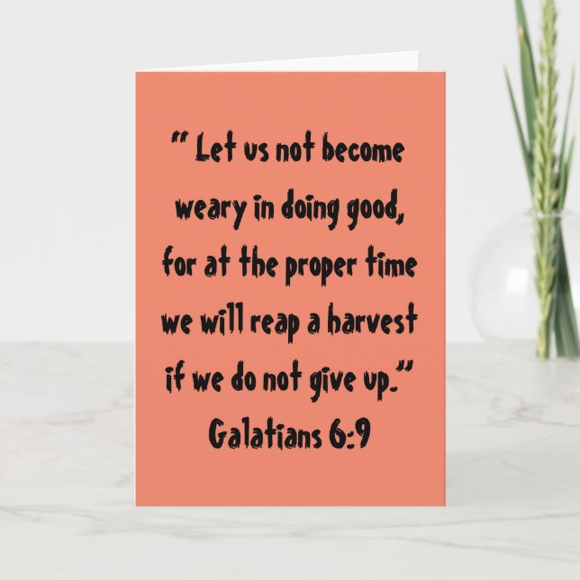 "Harvest" Scripture Greeting Card (Front)