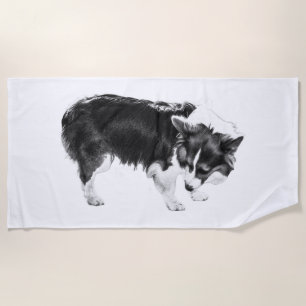 Harvest Shore Sniff Beach Towel