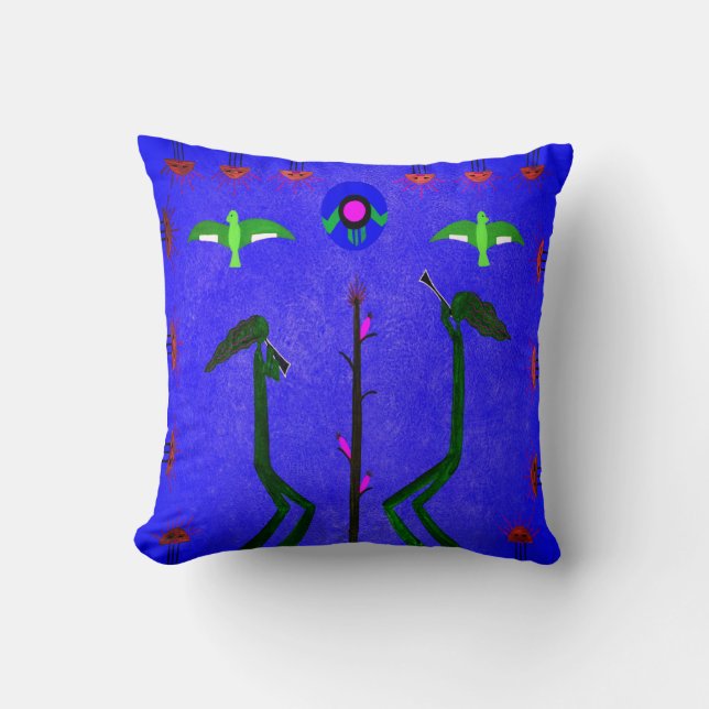Harvest Song Throw Pillow (Front)