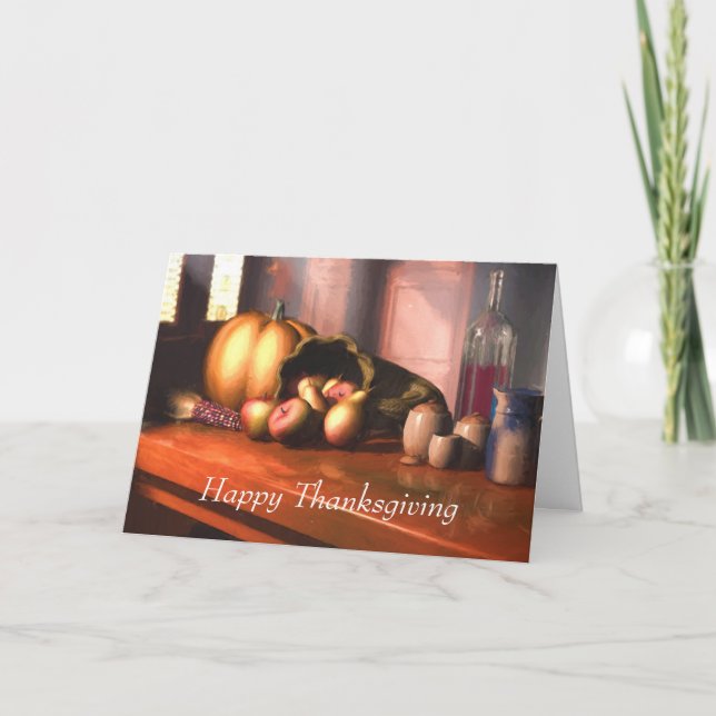 Harvest Still Life - Carte de voeux Thanksgiving (Devant)