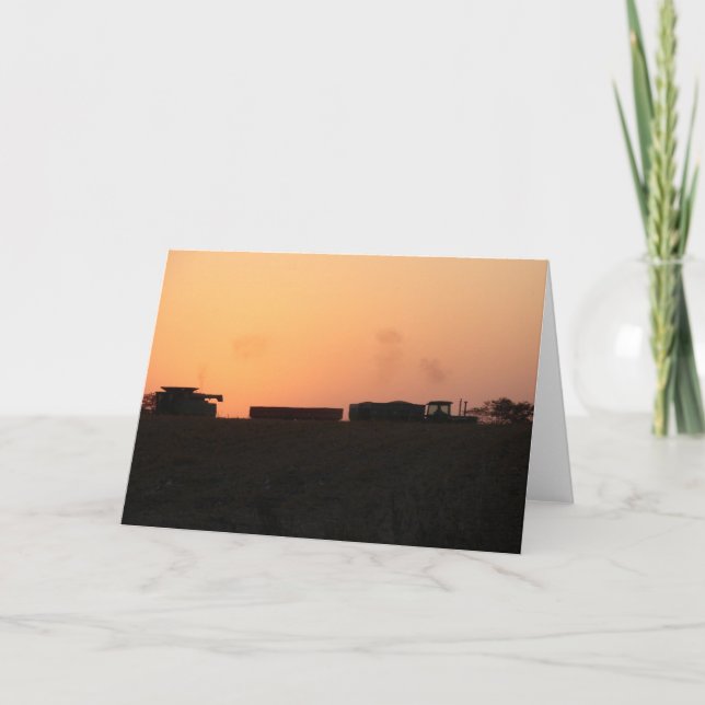 Harvest Sunset Card (Front)