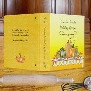 Harvest Table Thankful Blessing Recipe Binder